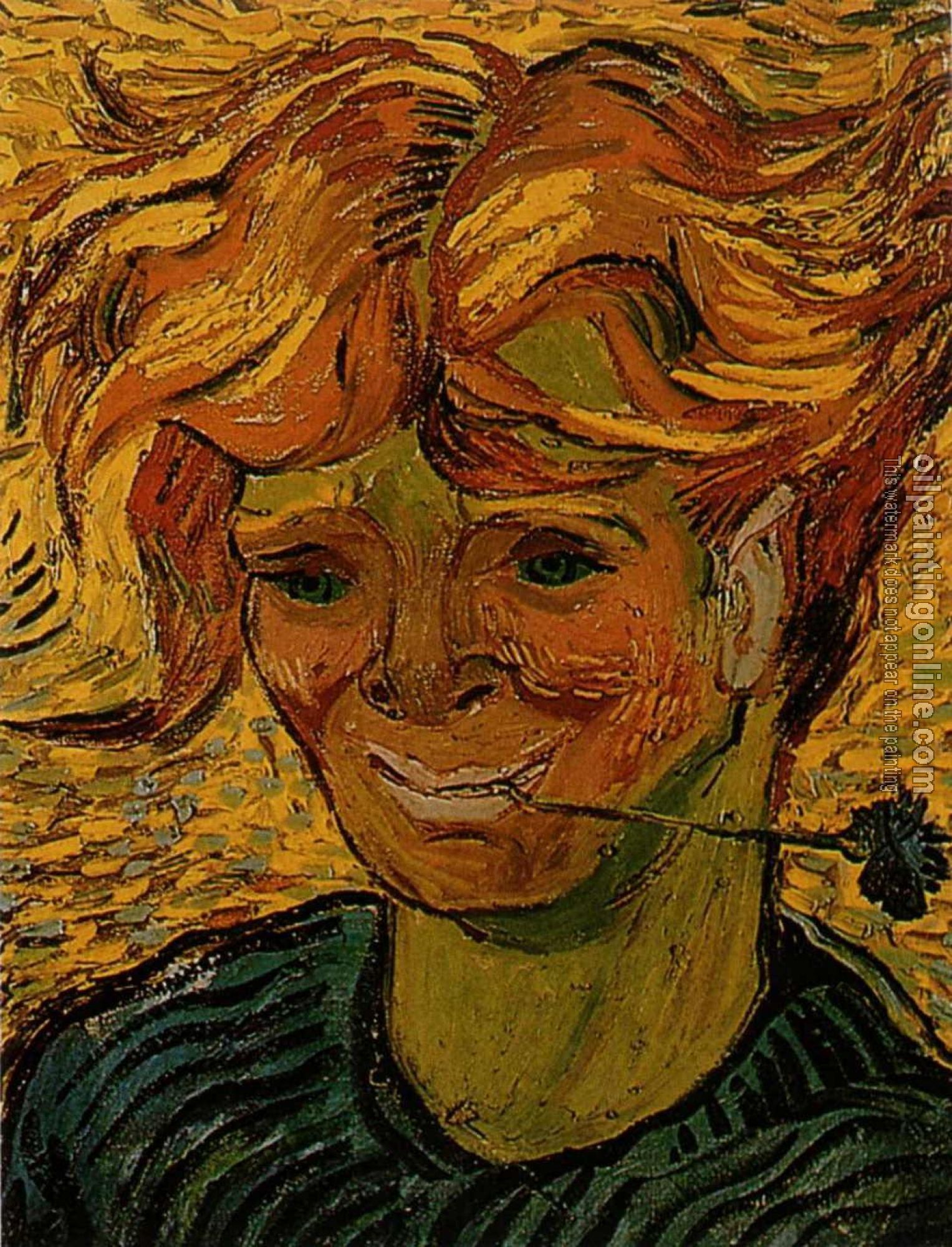 Gogh, Vincent van - Young Man with a Corflower